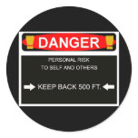 danger sticker