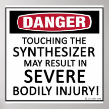 Danger Synthesizer Posters