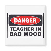 Danger Teacher- Bad Mood Magnet