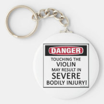 Danger Violin Keychain