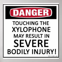Danger Xylophone Print