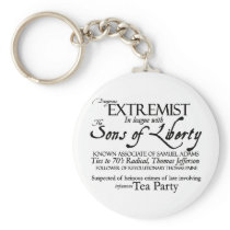 Dangerous Extremist: 18 Century Style Poster Keychains