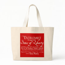 Dangerous Extremist: 18th Century Style Poster Canvas Bags