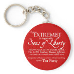 Dangerous Extremist: 18th Century Style Poster Keychains