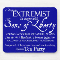 Dangerous Extremist: 18th Century Style Poster Mouse Pad