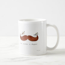 Dangerous Moustache Mug
