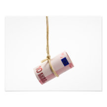 Dangling Euro dollar Custom Invites