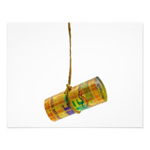 Dangling Swiss Franc Custom Invite