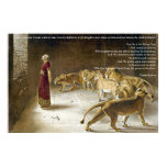 Daniel in the Lion's Den Bible Art Print posters