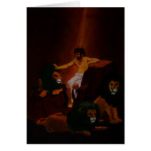 Daniel in the Lions' Den Greeting Card