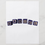 Daniel Toy blocks in blue Full Color Flyer