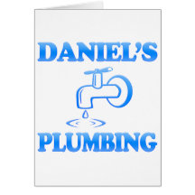 Daniel's Plumbing Greeting Cards
