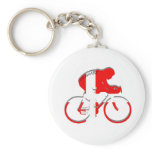 Danish cycling Denmark flag Bicycle Dane gear Key Chains