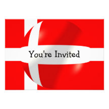 Danish Flag Invitation