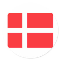 Danish Flag Sticker