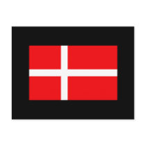 Danish Flag T-shirts and Gifts Post Cards