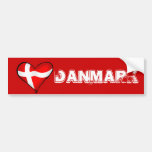 Danish love for Denmark fans worldwide Bumper Stickers