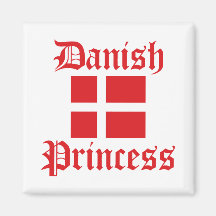 Danish Princess Refrigerator Magnets
