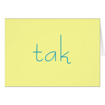 Danish Thank You Note Greeting Cards