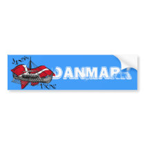 Danish Viking Ship cultural gifts of Denmark Bumper Sticker