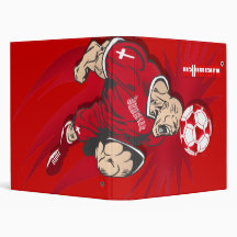 Danmark flag Denmark logo soccer fudbold gear Binders