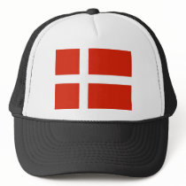 Dannebrog; The Official Flag of Denmark Trucker Hats