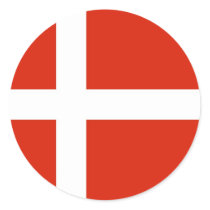 Dannebrog; The Official Flag of Denmark Stickers