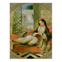 Dans le harem carte postale