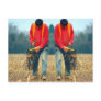 Dans les champs postcard