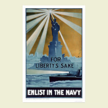 Dans l'intéret de la liberté, enrôlez dans la mari affiches