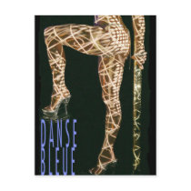 DANSE BLEUE - Pole Dancer Postcards