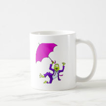Danse dans la grenouille de pluie mugs à café