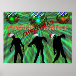 Danse de disco de Noël de zombi Posters