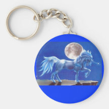 Danse de lumière de lune de la licorne porte-clés