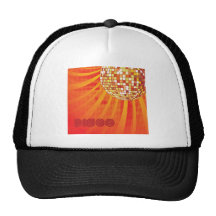 Danse de musique de disco des années 1980 80s de ~ casquette de camionneur
