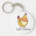 Danse de poulet porte-clef