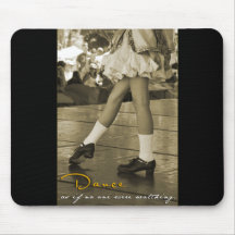 Danse de sépia comme si personne observaient Mouse Tapis De Souris