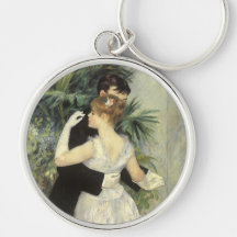 Danse de ville par Renoir, art vintage d'impressio Porte-clef