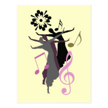 Danse folle ! carte postale
