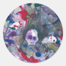 Danse Macabre Round Sticker