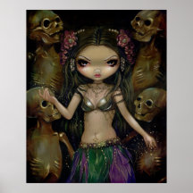 Danse Macabre - Tribal Fusion - gothic fairy Print