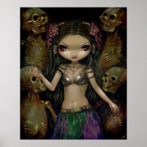 Danse Macabre - Tribal Fusion - gothic fairy Print