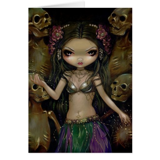 "Danse Macabre :  Tribal Fusion" Greeting Card