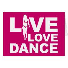 Danse vivante d'amour carte de vœux
