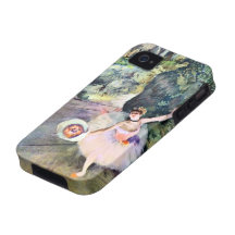 Danseur avec un bouquet des fleurs par Edgar Degas Coques Case-Mate iPhone 4