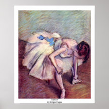 Danseur par Edgar Degas Affiche