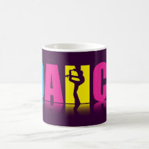 Danseur personnalisé de danse tasses à café
