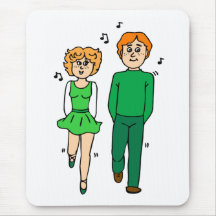 danseurs irlandais tapis de souris