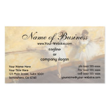 Danseurs pratiquant au barre par Edgar Degas Cartes De Visite Personnelles