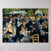 Dansez à la La Galette de Le Moulin de par Renoir Posters